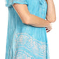 Sakkas Marzia Women's Loose Fit Short Sleeve Casual Tie Dye Batik Blouse Top Tunic