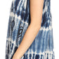 Sakkas Milva Women's Casual Loose Sleeveless Tie Dye Printed Tank Top Blouse Tunic