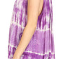 Sakkas Milva Women's Casual Loose Sleeveless Tie Dye Printed Tank Top Blouse Tunic