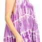 Sakkas Milva Women's Casual Loose Sleeveless Tie Dye Printed Tank Top Blouse Tunic
