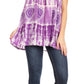 Sakkas Milva Women's Casual Loose Sleeveless Tie Dye Printed Tank Top Blouse Tunic