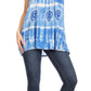 Sakkas Milva Women's Casual Loose Sleeveless Tie Dye Printed Tank Top Blouse Tunic