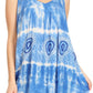 Sakkas Milva Women's Casual Loose Sleeveless Tie Dye Printed Tank Top Blouse Tunic