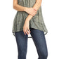 Sakkas Milva Women's Casual Loose Sleeveless Tie Dye Printed Tank Top Blouse Tunic