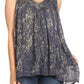 Sakkas Milva Women's Casual Loose Sleeveless Tie Dye Printed Tank Top Blouse Tunic