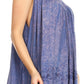 Sakkas Milva Women's Casual Loose Sleeveless Tie Dye Printed Tank Top Blouse Tunic
