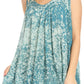 Sakkas Milva Women's Casual Loose Sleeveless Tie Dye Printed Tank Top Blouse Tunic