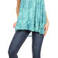 Sakkas Milva Women's Casual Loose Sleeveless Tie Dye Printed Tank Top Blouse Tunic