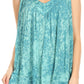 Sakkas Milva Women's Casual Loose Sleeveless Tie Dye Printed Tank Top Blouse Tunic