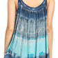 Sakkas Lidia Women's Casual Loose Batik Tie Dye Sleeveless Tank Top Blouse Tunic