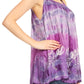 Sakkas Lidia Women's Casual Loose Batik Tie Dye Sleeveless Tank Top Blouse Tunic