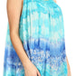 Sakkas Lidia Women's Casual Loose Batik Tie Dye Sleeveless Tank Top Blouse Tunic
