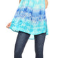 Sakkas Lidia Women's Casual Loose Batik Tie Dye Sleeveless Tank Top Blouse Tunic