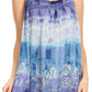 Sakkas Lidia Women's Casual Loose Batik Tie Dye Sleeveless Tank Top Blouse Tunic