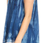 Sakkas Lidia Women's Casual Loose Batik Tie Dye Sleeveless Tank Top Blouse Tunic