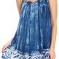 Sakkas Lidia Women's Casual Loose Batik Tie Dye Sleeveless Tank Top Blouse Tunic