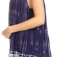 Sakkas Lidia Women's Casual Loose Batik Tie Dye Sleeveless Tank Top Blouse Tunic