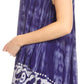 Sakkas Lidia Women's Casual Loose Batik Tie Dye Sleeveless Tank Top Blouse Tunic