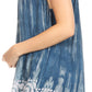 Sakkas Lidia Women's Casual Loose Batik Tie Dye Sleeveless Tank Top Blouse Tunic