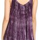Sakkas Lidia Women's Casual Loose Batik Tie Dye Sleeveless Tank Top Blouse Tunic