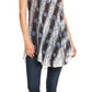 Sakkas Mai Women's Casual Swing Sleeveless Loose Tie Dye Tunic Tank Top