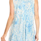 Sakkas Mai Women's Casual Swing Sleeveless Loose Tie Dye Tunic Tank Top