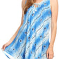 Sakkas Mai Women's Casual Swing Sleeveless Loose Tie Dye Tunic Tank Top