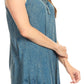 Sakkas Mai Women's Casual Swing Sleeveless Loose Tie Dye Tunic Tank Top