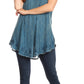 Sakkas Mai Women's Casual Swing Sleeveless Loose Tie Dye Tunic Tank Top