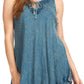 Sakkas Mai Women's Casual Swing Sleeveless Loose Tie Dye Tunic Tank Top
