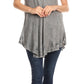 Sakkas Mai Women's Casual Swing Sleeveless Loose Tie Dye Tunic Tank Top