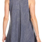 Sakkas Mai Women's Casual Swing Sleeveless Loose Tie Dye Tunic Tank Top