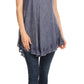 Sakkas Mai Women's Casual Swing Sleeveless Loose Tie Dye Tunic Tank Top