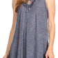 Sakkas Mai Women's Casual Swing Sleeveless Loose Tie Dye Tunic Tank Top