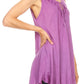 Sakkas Mai Women's Casual Swing Sleeveless Loose Tie Dye Tunic Tank Top