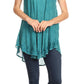 Sakkas Mai Women's Casual Swing Sleeveless Loose Tie Dye Tunic Tank Top