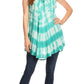 Sakkas Mai Women's Casual Swing Sleeveless Loose Tie Dye Tunic Tank Top