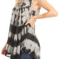 Sakkas Mai Women's Casual Swing Sleeveless Loose Tie Dye Tunic Tank Top