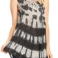 Sakkas Mai Women's Casual Swing Sleeveless Loose Tie Dye Tunic Tank Top