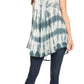 Sakkas Mai Women's Casual Swing Sleeveless Loose Tie Dye Tunic Tank Top