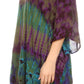 Sakkas Geno Round Neck Casual Boho Short Sleeve Loose Blouse Top Cover-up w/Fringe