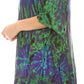 Sakkas Geno Round Neck Casual Boho Short Sleeve Loose Blouse Top Cover-up w/Fringe