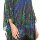 Sakkas Geno Round Neck Casual Boho Short Sleeve Loose Blouse Top Cover-up w/Fringe