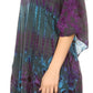 Sakkas Geno Round Neck Casual Boho Short Sleeve Loose Blouse Top Cover-up w/Fringe