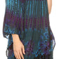 Sakkas Geno Round Neck Casual Boho Short Sleeve Loose Blouse Top Cover-up w/Fringe