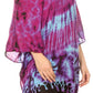 Sakkas Geno Round Neck Casual Boho Short Sleeve Loose Blouse Top Cover-up w/Fringe