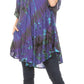 Sakkas Yara Women's Casual Loose Oversize Short Sleeve Scoop Neck Blouse Top Tunic