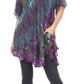 Sakkas Yara Women's Casual Loose Oversize Short Sleeve Scoop Neck Blouse Top Tunic