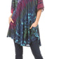 Sakkas Yara Women's Casual Loose Oversize Short Sleeve Scoop Neck Blouse Top Tunic