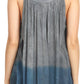 Sakkas Mina Women's Casual Loose Ombre Tie Dye Sleeveless Tank Top Tunic Blouse
